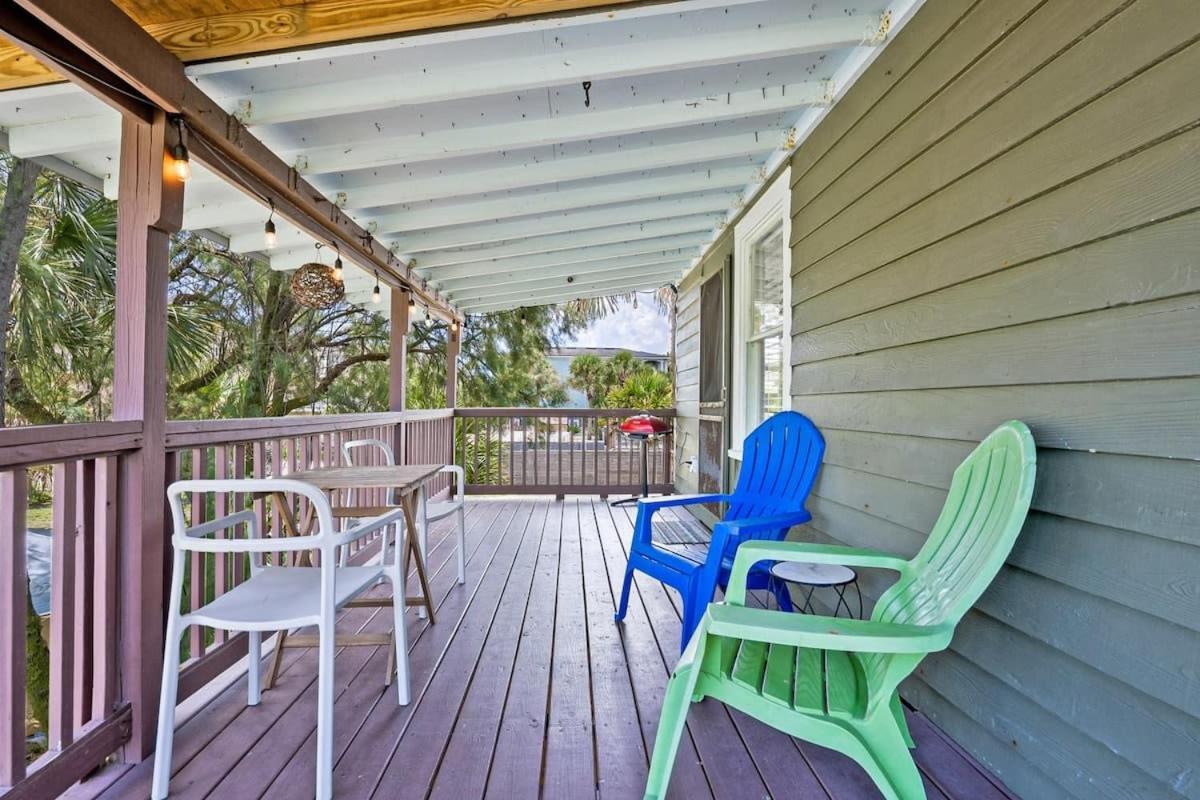 Marvelous Mermaid Bungalow, Dog-Friendly Upstairs Apt In Prime Vilano Beach St. Augustine Exterior foto